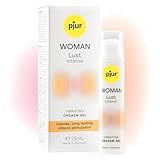 pjur WOMAN Lust Intense (15ml) - Wasserbasiertes Orgasmusgel für Frauen - Prickelnde, intensive Klitoris Stimulation, stimulierend bis zu 15 Minuten