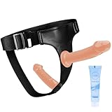 2 Fleischfarben Strap On Umschnall für Frauen 18 CM and 15 CM Sex Spielzeug für Die Paare Extrem Hart Portable Sex Toy for Adults for Strap-On for Women Sex Fun with Dildo for Couples