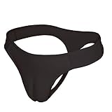 BaronHong Crossdresser Transvestit Männer verstecken Gaff Panty Shaping Brief Thong (schwarz-Thong, XL)