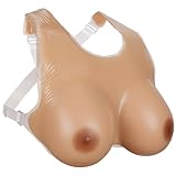 Vollence EE Cup Strap on Silikonbrüste Silikon Brust gefälschte falsche Silikon Brustformen Brüste Brustprothesen Prothese für Mastektomie KreuzKommode Transfrauen Cosplay