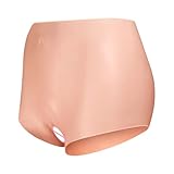 Kutocesy Crossdresser Men's Hiding Gaff Silicone Vagina Panties for Transgender Crossdress Cosplay Drag Queen Fake Pussy for Men Role Play (Square Style)