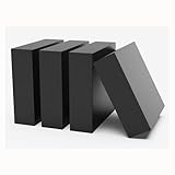 TIHONORI 4 Stück Gummipads 50mm x 50mm, 2mm-50mm Dicke, strapazierfähige rutschfeste Gummiblöcke für Möbel, Maschinen, Werkbank,25mm