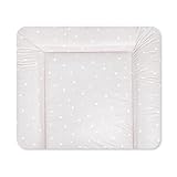 Julius Zöllner Wickelauflage Softy 85x75 cm - Wickelunterlage - wasserdicht und abwischbar - Made in Germany – Oeko-Tex Standard 100 – Star beige
