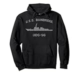 USS Bainbridge DDG-96 Zerstörerschiff Waterline Tee Pullover Hoodie