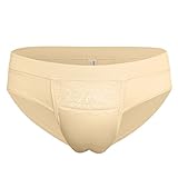 YFD Hiding Gaff Panty Shaping Pant Herren Unterwäsche für Crossdresser Transgender, Trans Briefs Beige, M