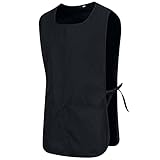 MISEMIYA - SCHÜRZE REINIGUNG ARBEITSUNIFORM KLINIK KRANKENHAUS REINIGUNG TIERARZT GESUNDHEIT GASTGEWERBE - Ref.868 - Medium, Schwarz 68