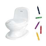 Nûby - My Real Potty - Töpfchen mit realistischem Spülgeräusch & Badekreiden - Promo Pack
