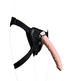 Soarvlorfy 21cm Klein Strap On Umschnalldildo für Manner, Frauen und Paare Lesben, Einstellbar Strap-On Dildo Harness Umschnall Penis mit Starker Saugnapf, Tragbares Sexspielzeugset,Flesh