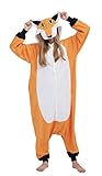 SAMGU Adult Pyjama Cosplay Tier Onesie Body Nachtwäsche Kleid Overall Animal Sleepwear Erwachsene Fox M