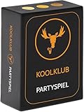 KOOLKLUB-PARTYSPIEL | Das unterhaltsamste Partyspiel in Deutschland | Kartenspiel Spieleabend Party Zubehör Gesellschaftsspiel | 100 Karten | Geschenk Junggesellenabschied Geburtstag Geschenkidee