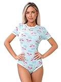 Carve Curve Einteiler für Erwachsene, niedliches Pyjama-Set, Einteiler, Pyjama, Übergröße, Einteiler, Damen-Schlafanzug, niedlicher Body, S-XL, Flamingo, L