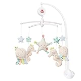 Fehn 054118 Musik-Mobile Meereskinder – Mobile mit sanfter Melodie 'Schlaf Kindlein Schlaf' und süßen Figuren – Für Babys von 0-5 Monaten – Größe: Ø 40 cm
