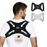 Back Bodyguard Haltungskorrektur - Innovativer Haltungstrainer für eine aufrechte Haltung - Rückengurt - Schultergurt - Posture corrector men S,M,L,Schwarz,L