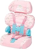 Casdon Baby Huggles Spielzeug – Rosa Sitzerhöhung – Autositz für Puppen mit verstellbarer Kopfstütze und Gurtsystem – Für Puppen bis zu 35 cm – Geeignet als Vorschulspielzeug – Für Kinder ab 3 Jahren