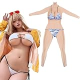 ALZRGORA Realistische Ganzkörper-Silikonformen Knöchellanger Bodysuit G Cup für Transgender Drag Queen Cosplay