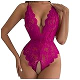 Generisch g String Damen Bodysuit Women Pailletten Kleid Damen transparente Dessous Gothic Kleidung Damen