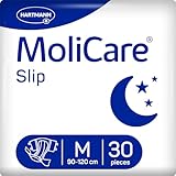 MoliCare® Slip Night - Windeln für Erwachsene bei mittlerer bis schwerer Harn- und Stuhlinkontinenz in der Nacht | zuverlässig, komfortabel & diskret | Größe M (90-120 cm Hüftumfang), 30 Stück