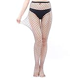 EVERSWE Sexy Elastisch Hohe Taille Strumpfhosen Netzstrümpfe Schenkelhohe Strümpfe Strumpfhosen für Damen (1P M, L-XL)