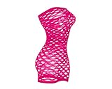 ds. distinctive style Fishnet Dessous Damen Bodysuit Trägerlose Nachtwäsche One Size Chemise für Damen für Damen