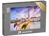 puzzleYOU: Puzzle 1000 Teile „Historisches Stadtzentrum von Zürich am Limmat“ – aus der Puzzle-Kollektion Zürich