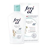 frei öl BabyÖl, essbar, 100 % natürliche Inhaltsstoffe; begleitend bei Neurodermitis (Babys, Kinder, Erwachsene), parfümfrei, schützt vor Wundwerden, von Hebammen empfohlen, vegan, 140 ml