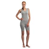 Suprima Pflegebody Rückenreißverschluss grau XL