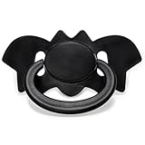 LittleForBig Großer Saugerschild Bedruckter Schnuller der Generation II in Erwachsenengröße - Schwarzer Fledermaus Schnuller