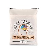 PLITI Psychologist Buchh¨¹lle f¨¹r Psychologie, Abschluss, Geschenk 'Keep Talking I'm Diagnosing You', Psychologie-Bucheinband (Keep Talking BSU)