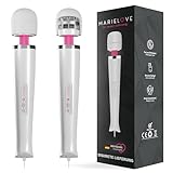 MARIELOVE Magic Wand Massagestab – Netzbetriebener Hochleistungsmassager | 20 Stufen | Starke Vibration & Flexibler Kopf aus Silikon | Ideal für Muskelentspannung, Nacken-, Rücken- & Ganzkörpermassage