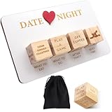 MEIEGOU Date Night Würfel Set, Romantisches Paar Würfel Spiel, Date Ideen für Paare, Einzigartiges Geschenk für Paar, Frauen und Männer, EIN anderes Dating-Erlebnis