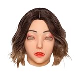 CYOMI Realistische Silikon Weibliche Halloween Mask für Crossdresser Cosplay Drag Queen Transgender Masquerade