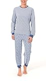 Normann Care Damen Pflegeoverall Langarm mit Reissverschluss am Rücken und am Bein 181 270 90 838, Farbe:blau, Größe:L