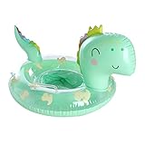 Topways Schwimmring Baby, aufblasbarer Baby-Schwimmring mit Sitz und Griff, DinosaurierAufblasbare Baby Schwimmsitz, lustiges Wasserspielzeug, Zubehör für das Alter von 1–3 Babys, Kindertraining(Sitz)