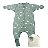 molis&co. Baby-Schlafsack mit Füßen, abnehmbare Ärmel und Socken. 2.5 TOG. Ideal für die Übergangszeit und den Winter. 100% Baumwolle (Oeko-TEX 100). (Beagle, 80 cm (2 Jahre))