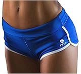 Kipro Damen Sport Hoch Strecken Eng Mini Sexy Shorts Blue M