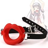 Seckoe Silikon Mundknebel Penis Gag Bdsms Spielzeug Extrem Sklavin, Verstellbarer Knebel Brustwarzen Sex Fesseln & Bondage Erotisch Sexspielzeug für Paare Sex Spiele