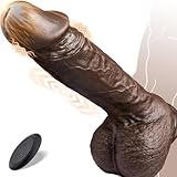 Realistischer Dildo Vibrator für Frauen mit 3 Stoßfunktion und 9 Vibrationsmodi Sex Spielzeug für die Frau Männer Anal Dildos G-Punkt Vibratoren mit Saugnapf Sexspielzeug 24cm XXL Penis Silikon Dildo