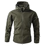 Generisch Herren Winterjacke Camouflage Militär Jacke Outdoor Camouflage Military Jagd Jacke Für Herren Tactical Windbreaker Winter Winterjacke XL