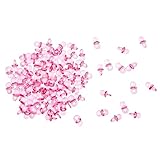 100 Stück Mini Schnuller Rosa Tischdekoration Streudeko Taufe Geburt Dekoration Baby Shower
