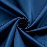 Hervorragende Qualität Seiden Satin Stoff Glanz Gewebe Kleidung Vorhang Mode Hochzeitsdeko Tischdecken zum Nähen von Kissen Bettwäsche von Abendkleidung Karnevalskostümen und Röcken D(Color:Navy blau)