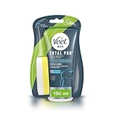 Veet Men Haarentfernungscreme für Herren unter der Dusche für Brust und Körper für empfindliche Haut, dermatologisch getestet, 150 ml