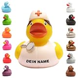 Badeente - personalisierbar (Krankenschwester 2 Ente)