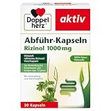 Doppelherz Abführ-Kapseln Rizinol 1000 mg - Rizinusöl 100% pflanzliches Abführmittel bei Verstopfung & Darmträgheit - 30 Weichkapseln