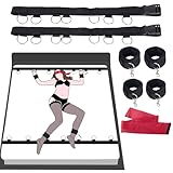 Huoroter BDSM Bondage Set Bett Fesseln mit Handschellen, Fußfesseln & Augenbinde - Extrem Bettfesseln Sexspielzeug für Paare, Anfänger & Frauen