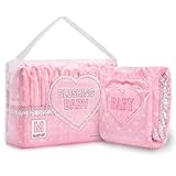 LittleForBig Erwachsenen Gedruckten Windeln 10 Stück - Blushing Baby Hellrosa (Medium 71-96 cm)