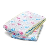 LittleForBig Gedruckten Erwachsenen Slip Windeln 2 Stück - Kleine Elefanten M