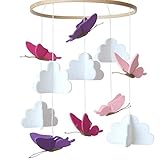Mobile baby,Mobile Krippe für Jungen und Mädchen,Babybett Mobile Windspiel Rassel Spielzeug,Neugeborenen Kinderzimmer hängende Bettglocke,Mobile für Babybett,baby Windspiel,baby windspiel junge