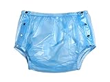 Haian Inkontinenzhose für Erwachsene, Kunststoff, zum Aufstecken, 1 stück,Größe 3XL, Transparent Blue