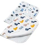 2 Stück Baby Wickelunterlage, Waschbar Säugling Wickelunterlage für Babys und Kleinkinder, Wasserdicht Atmungsaktiv Wiederverwendbare Wickelauflagen Changing Mat,50x70cm (50x70cm)