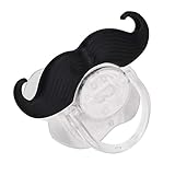 Baby-Schnuller, weicher Silikon-Schnuller, lustiger Brustwarzen-Schnuller, Lippenbart, Beißring, Babyspielzeug, Badespielzeug für gestillte Babys(#3)